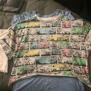 Multi Colored Spong Bob Comic looking T shirt Size Medium